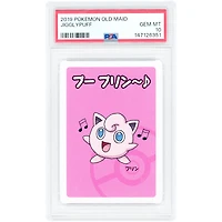 Jigglypuff 2019 Pokemon Old Maid Japanese Common #NNO PSA Authenticated 10 Card