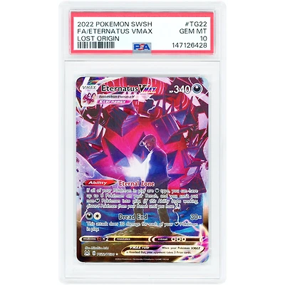 Eternatus VMAX 2022 Pokemon Lost Origin Trainer Gallery Ultra Rare #TG22 PSA Authenticated 10 Card