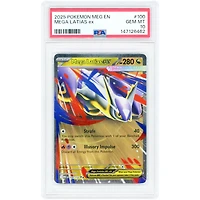 Mega Latias ex 2025 Pokemon Mega Evolution Double Rare #100 PSA Authenticated 10 Card
