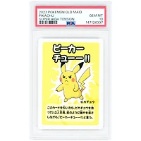 Pikachu 2023 Pokemon Old Maid Super High Tension Japanese Common #NNO PSA Authenticated 10 Card