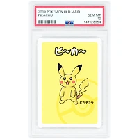 Pikachu 2019 Pokemon Old Maid Japanese Common #NNO PSA Authenticated 10 Card
