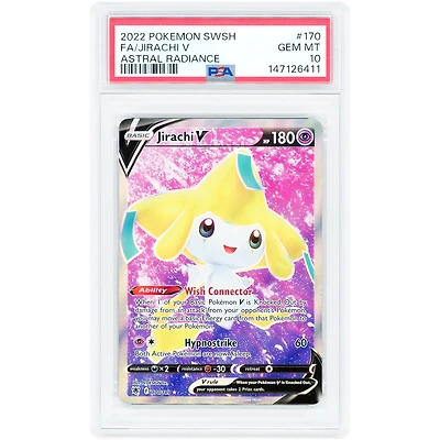 Jirachi V 2022 Pokemon Astral Radiance Ultra Rare #170 PSA Authenticated 10 Card