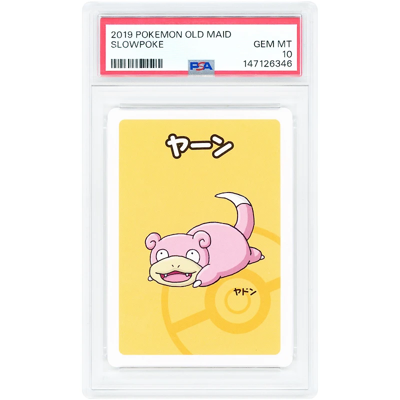 Slowpoke 2019 Pokemon Old Maid Japanese Common #NNO PSA Authenticated 10 Card