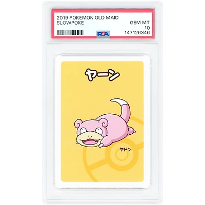 Slowpoke 2019 Pokemon Old Maid Japanese Common #NNO PSA Authenticated 10 Card
