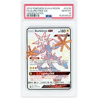 Xurkitree GX 2019 Pokemon Hidden Fates Shiny Vault Shiny Holo Rare #SV58 PSA Authenticated 10 Card