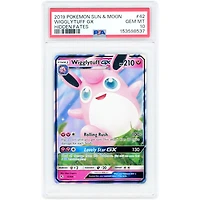 Wigglytuff GX 2019 Pokemon Hidden Fates Ultra Rare #42 PSA Authenticated 10 Card