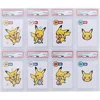 Pikachu 2025 Pokemon Taruka Sequential 8 Card Set 1st through 4th Place, Rounds 1 & 2 #NNO PSA Authenticated 10 Card