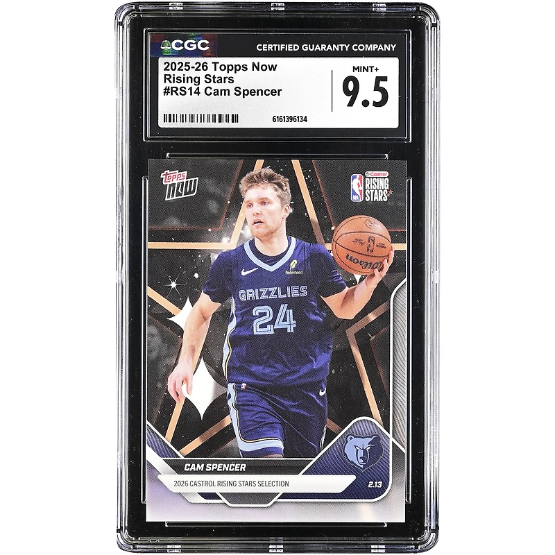 Cam Spencer Memphis Grizzlies 2025-26 Topps Now Rising Stars #RS14 CGC Authenticated Card