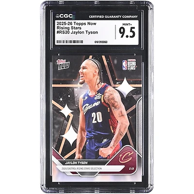 Jaylon Tyson Cleveland Cavaliers 2025-26 Topps Now Rising Stars #RS20 CGC Authenticated Card