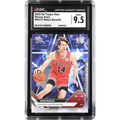 Matas Buzelis Chicago Bulls 2025-26 Topps Now Rising Stars #RS12 CGC Authenticated Card