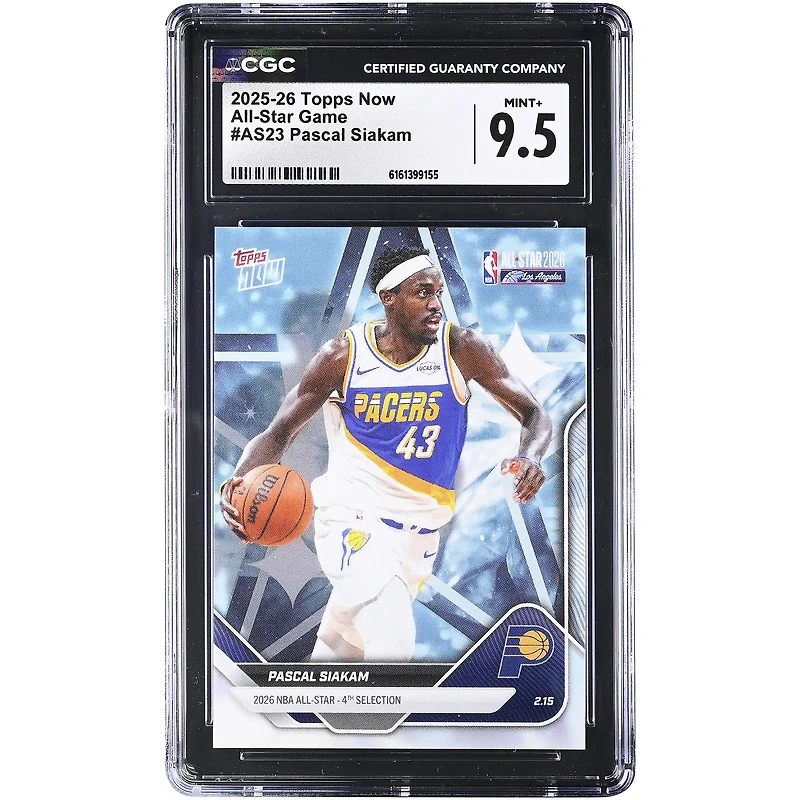 Pascal Siakam Indiana Pacers 2025-26 Topps Now All-Star Game #AS23 CGC Authenticated Card