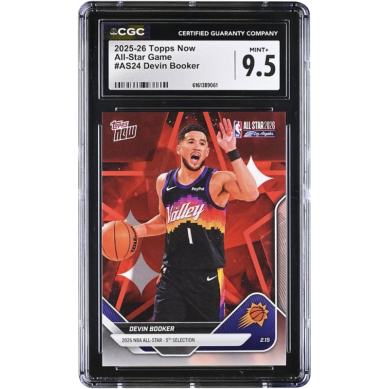 Devin Booker Phoenix Suns 2025-26 Topps Now All-Star Game #AS24 CGC Authenticated Card
