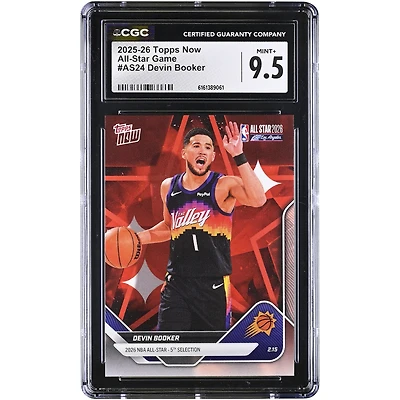 Devin Booker Phoenix Suns 2025-26 Topps Now All-Star Game #AS24 CGC Authenticated Card