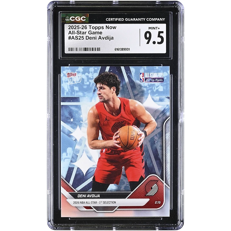 Deni Avdija Portland Trail Blazers 2025-26 Topps Now All-Star Game #AS25 CGC Authenticated Card