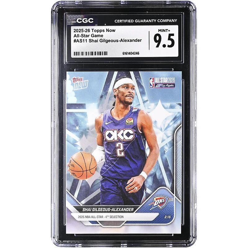 Shai Gilgeous-Alexander Oklahoma City Thunder 2025-26 Topps Now All-Star Game #AS11 CGC Authenticated Card