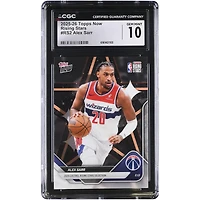 Alex Sarr Washington Wizards 2025-26 Topps Now Rising Stars #RS2 CGC Authenticated 10 Card