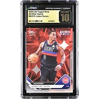 Jalen Duren Detroit Pistons 2025-26 Topps Now All-Star Game #AS15 CGC Authenticated PRISTINE 10 Card