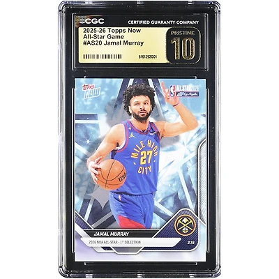 Jamal Murray Denver Nuggets 2025-26 Topps Now All-Star Game #AS20 CGC Authenticated PRISTINE 10 Card