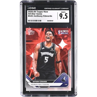 Anthony Edwards Minnesota Timberwolves 2025-26 Topps Now All-Star Game #AS3 CGC Authenticated Card