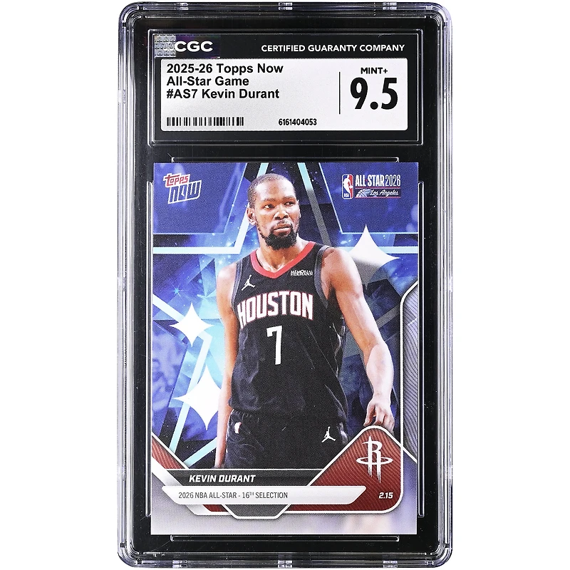 Kevin Durant Houston Rockets 2025-26 Topps Now All-Star Game #AS7 CGC Authenticated Card