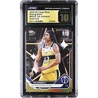 Tre Johnson III Washington Wizards 2025-26 Topps Now Rising Stars Gold Foil #RS11 #/50 CGC Authenticated PRISTINE 10 Card