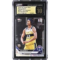 Tre Johnson III Washington Wizards 2025-26 Topps Now Rising Stars Foil #RS11 CGC Authenticated PRISTINE 10 Rookie Card