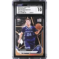 Cam Spencer Memphis Grizzlies 2025-26 Topps Now Rising Stars Orange Foil #RS14 #1/25 CGC Authenticated 10 Card