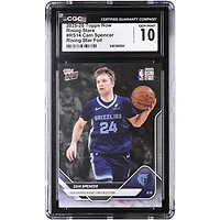 Cam Spencer Memphis Grizzlies 2025-26 Topps Now Rising Stars Foil #RS14 CGC Authenticated 10 Card