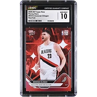 Donovan Clingan Portland Trail Blazers 2025-26 Topps Now Rising Stars Red Foil #RS16 #1/5 CGC Authenticated 10 Card