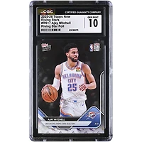 Ajay Mitchell Oklahoma City Thunder 2025-26 Topps Now Rising Stars Foil #RS17 CGC Authenticated 10 Card