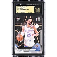 Ajay Mitchell Oklahoma City Thunder 2025-26 Topps Now Rising Stars #RS17 CGC Authenticated PRISTINE 10 Card