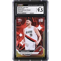 Donovan Clingan Portland Trail Blazers 2025-26 Topps Now Rising Stars Gold Foil #RS16 #/50 CGC Authenticated 9.5 Card