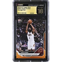 James Harden Cleveland Cavaliers 2025-26 Topps Now Prized Deadline Acquisition Dazzles in Cavs Debut Orange Foil #165 #/25 CGC Authenticated PRISTINE 10 Card