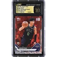 Jeremiah Fears New Orleans Pelicans 2025-26 Topps Now Rising Stars Foil #RS19 CGC Authenticated PRISTINE 10 Rookie Card
