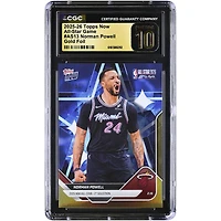 Norman Powell Miami Heat 2025-26 Topps Now All-Star Game Gold Foil #AS13 #/50 CGC Authenticated PRISTINE 10 Card