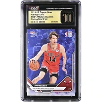Matas Buzelis Chicago Bulls 2025-26 Topps Now Rising Stars Foil #RS12 CGC Authenticated PRISTINE 10 Card