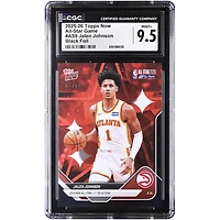 Jalen Johnson Atlanta Hawks 2025-26 Topps Now All-Star Game Black Foil #AS9 #/10 CGC Authenticated 9.5 Card