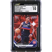 Jalen Duren Detroit Pistons 2025-26 Topps Now All-Star Game Black Foil #AS15 #/10 CGC Authenticated 10 Card