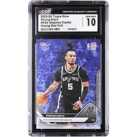 Stephon Castle San Antonio Spurs 2025-26 Topps Now Rising Stars Foil #RS4 CGC Authenticated 10 Card