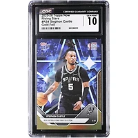 Stephon Castle San Antonio Spurs 2025-26 Topps Now Rising Stars Gold Foil #RS4 #/50 CGC Authenticated 10 Card