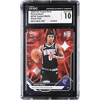 Jaylen Wells Memphis Grizzlies 2025-26 Topps Now Rising Stars Black Foil #RS6 #1/10 CGC Authenticated 10 Card