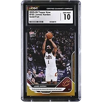 James Harden Cleveland Cavaliers 2025-26 Topps Now Prized Deadline Acquisition Dazzles in Cavs Debut Gold Foil #165 #/50 CGC Authenticated 10 Card
