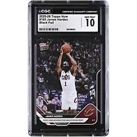 James Harden Cleveland Cavaliers 2025-26 Topps Now Prized Deadline Acquisition Dazzles in Cavs Debut Black Foil #165 #7/10 CGC Authenticated 10 Card