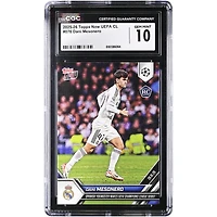 Daniel Mesonero Real Madrid 2025-26 Topps Now UEFA CL Spanish Youngster Makes UEFA Champions League Debut #76 CGC Authenticated Rookie Card