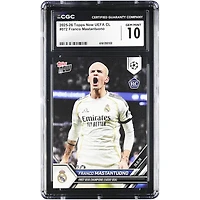 Franco Mastantuono Real Madrid 2025-26 Topps Now UEFA CL First UEFA Champions League Goal #72 CGC Authenticated Rookie Card