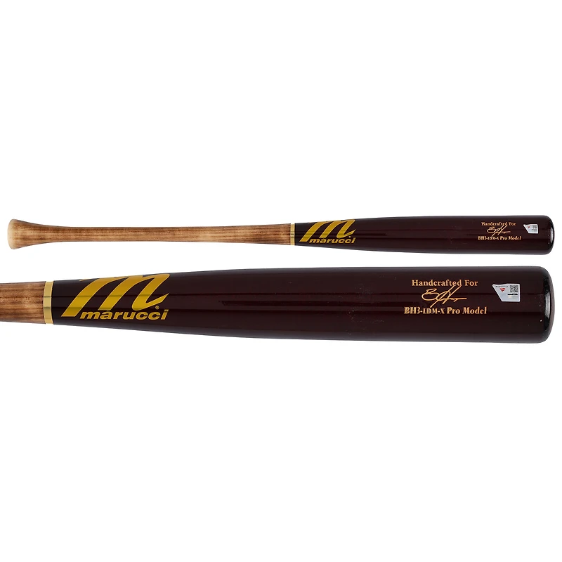 Bryce Harper Philadelphia Phillies Player-Issued Red and Brown Marucci Bat from the 2026 MLB Season