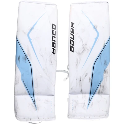 Vitek Vanecek Utah Mammoth Game-Used White Bauer Goalie Pads from the 2025-26 NHL Season - NF70454611-12