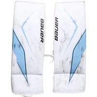 Vitek Vanecek Utah Mammoth Game-Used White Bauer Goalie Pads from the 2025-26 NHL Season - NF70454611-12