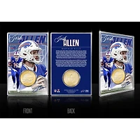 Highland Mint Josh Allen Buffalo Bills  Limited Edition Bronze Coin Card with Acrylic Holder