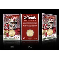 Highland Mint Christian McCaffrey San Francisco 49ers  Limited Edition Bronze Coin Card with Acrylic Holder
